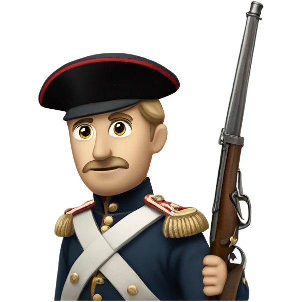 British soldier in full view of the Crimean War emoji