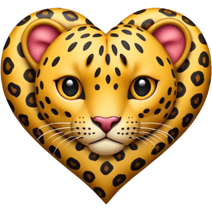Leopar heart  emoji