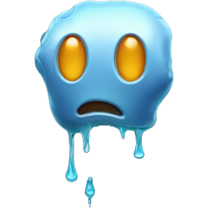 melting robot face emoji