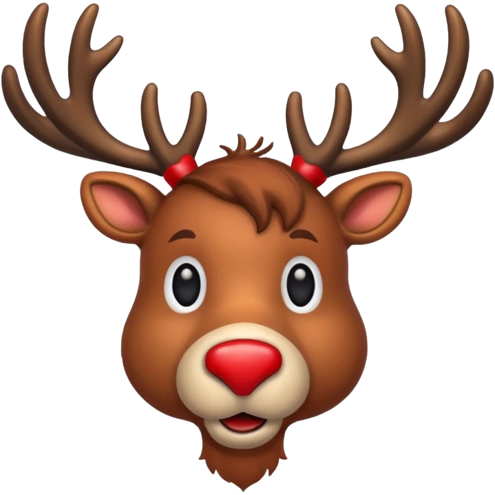 Christmas reindeer emoji