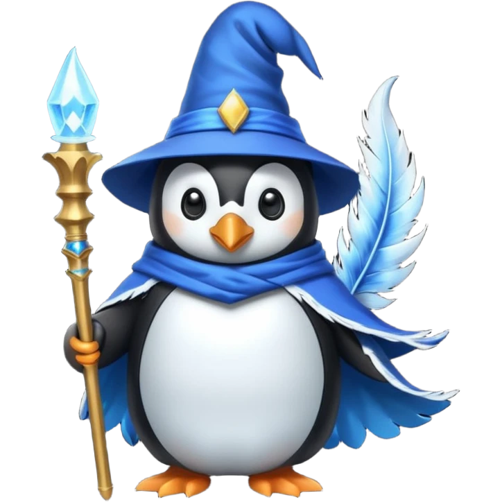 Penguin Wizard emoji