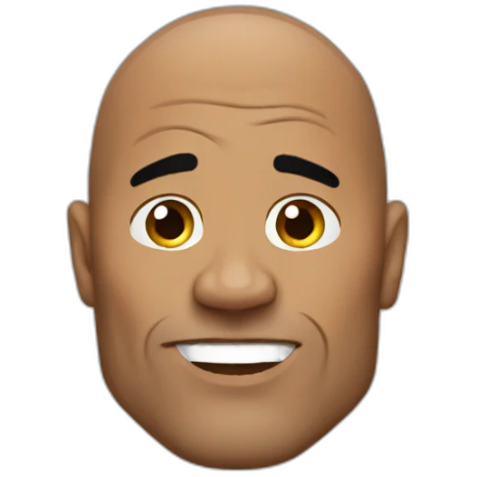 The rock talking emoji