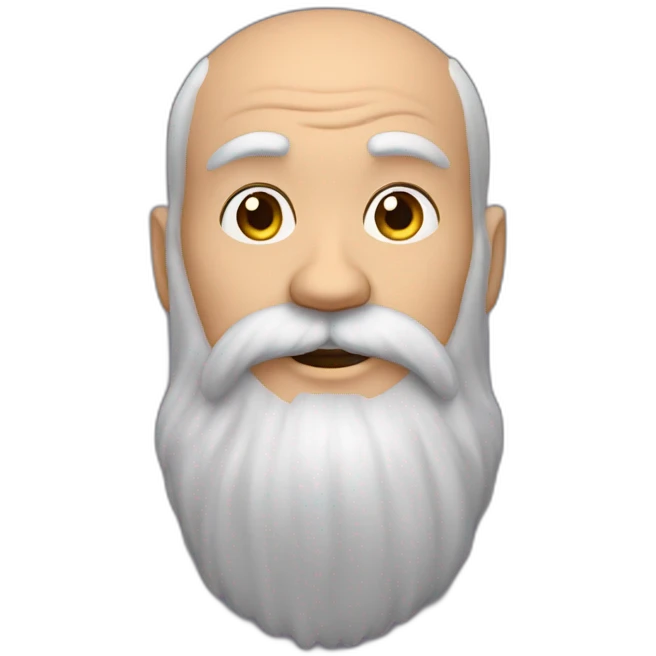 chauve barbu roux emoji