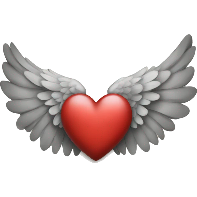 A heart with wings emoji