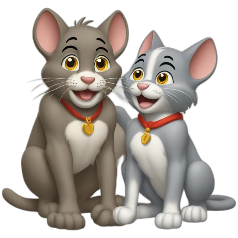 tom and jerry with segar emoji