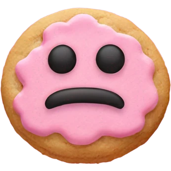 Crumbl pink suage cookie  emoji