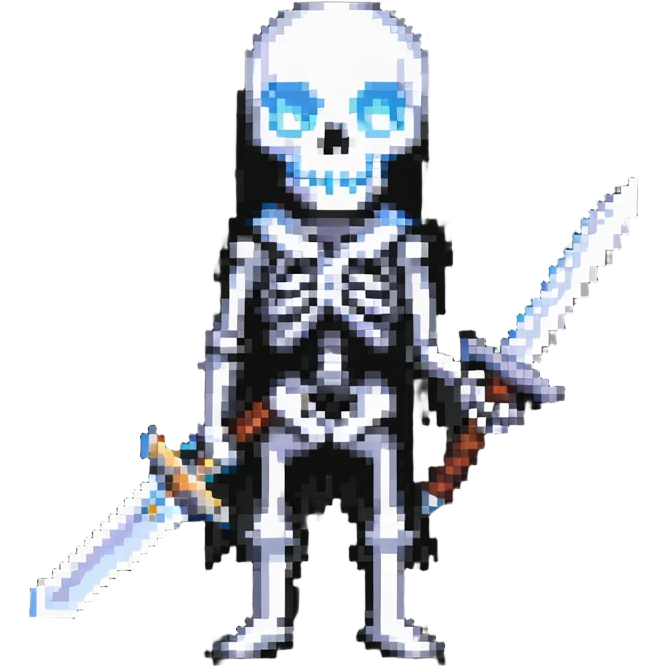 skeleton with a sword emoji