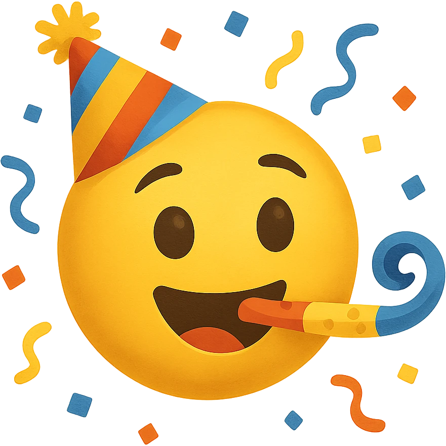 party hat emoji