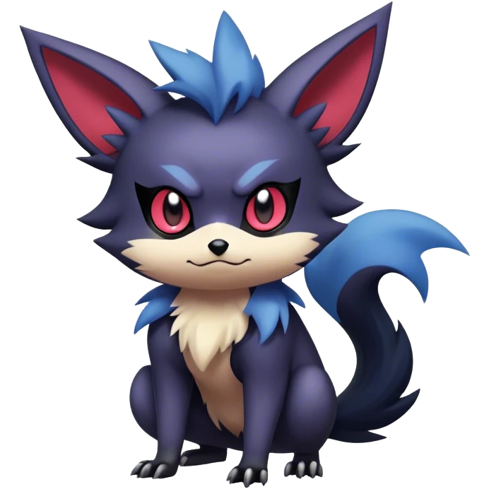 Edgy Cool Cute Kawaii Noibat-Zorua-Pokemon Full Body emoji