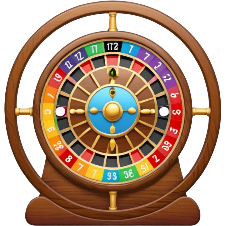 roulette wheel rainbow 1 to 7 emoji
