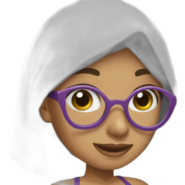 hijab wearing a bikini emoji
