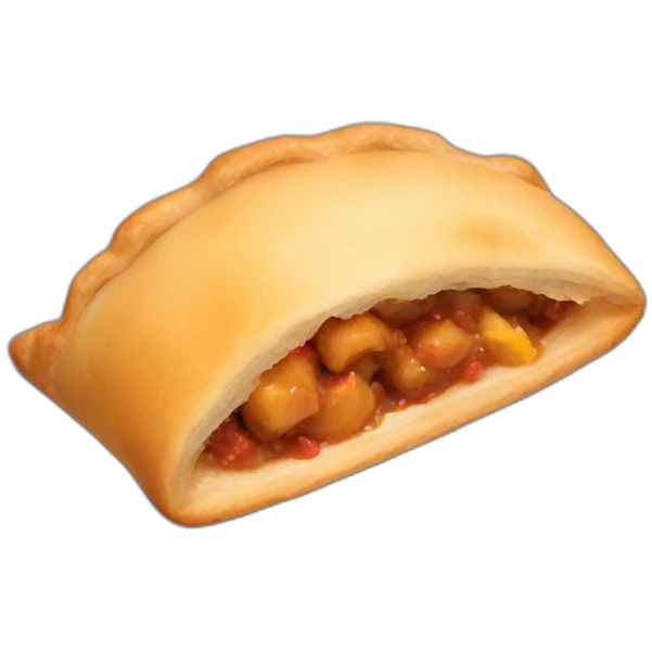 Closed empanada emoji