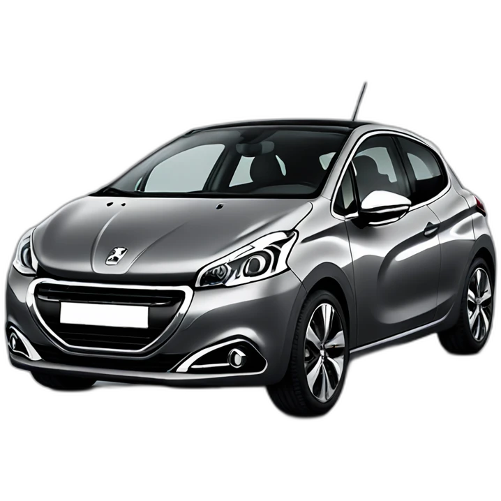 Grey peugeot 208 emoji