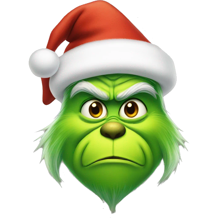 Grinch Santa  emoji