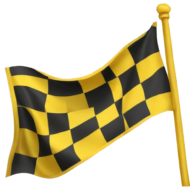yellow race flag emoji
