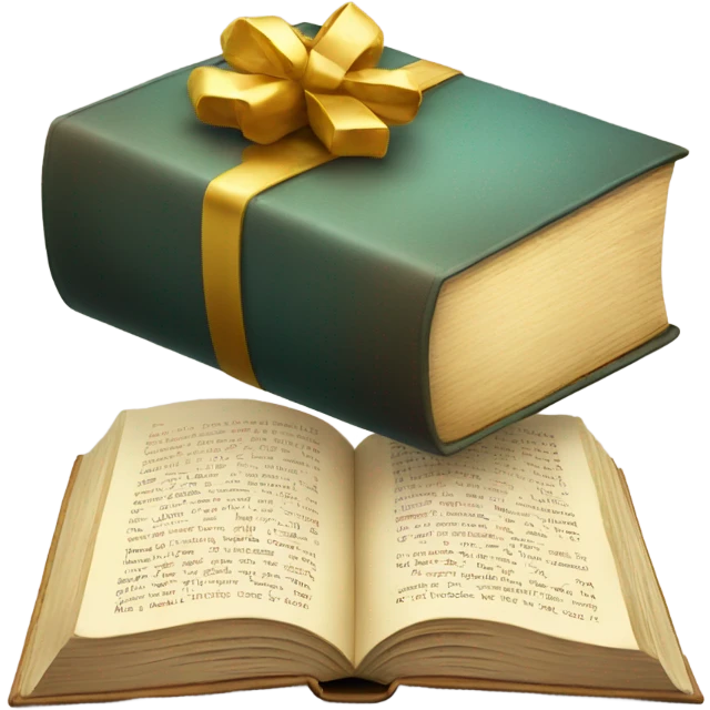 book and gift emoji