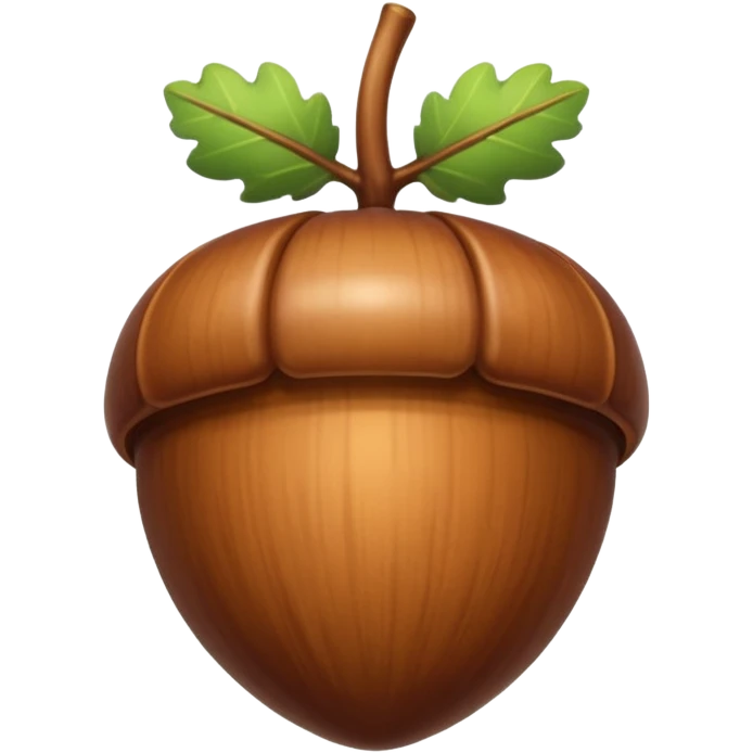 acorn emoji without human face emoji