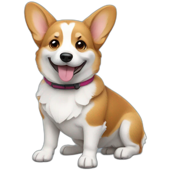 disabled corgi emoji