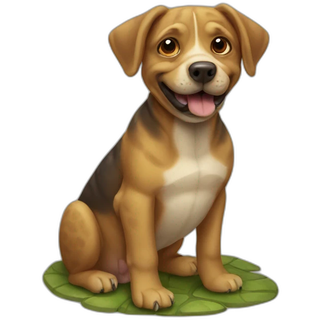 Turtle dog emoji