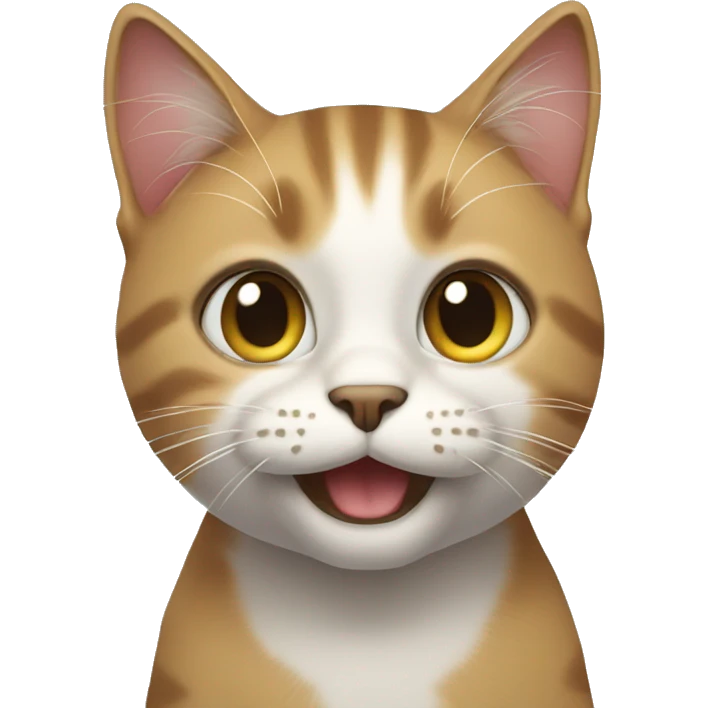 Cat presenting smile emoji