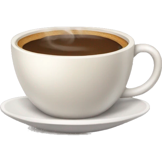 Cozy coffee emoji