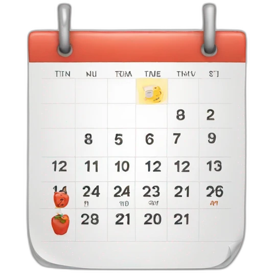 calendar emoji