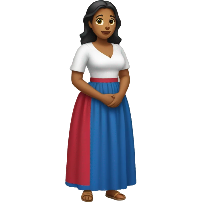 Standing dominican woman  emoji