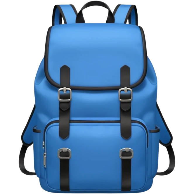 blue small backpack emoji