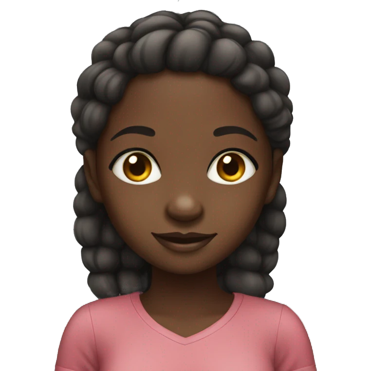 cute african girl emoji