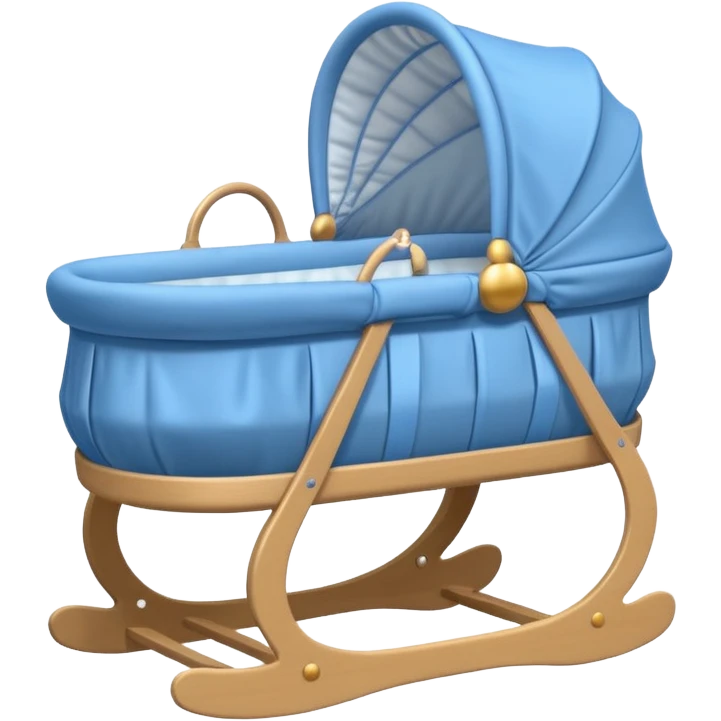 blue baby bassinet emoji