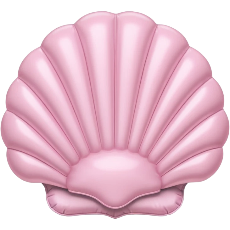 vintage rococo pale pink inflatable puffy shell phone emoji