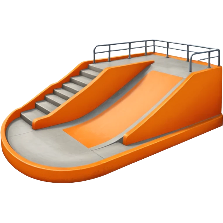 Skatepark orange emoji