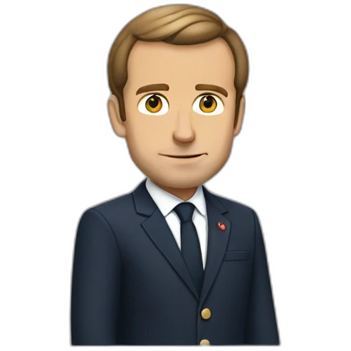 Macron qui ferait un bras de fer emoji
