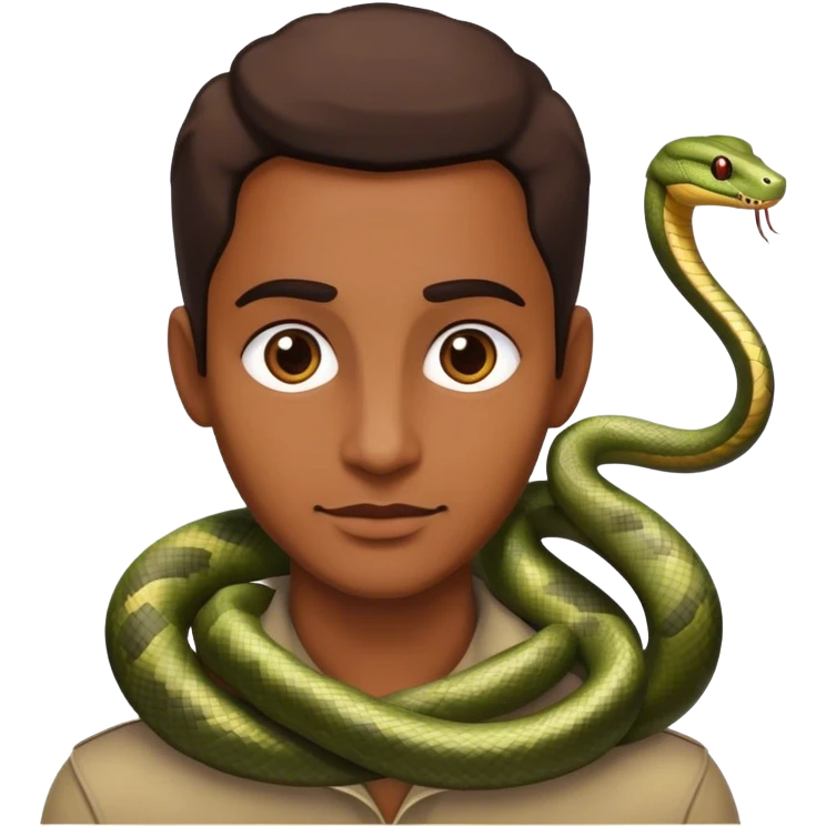 An ugly snake emoji