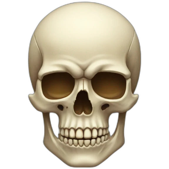 Upgraded skull emoji emoji