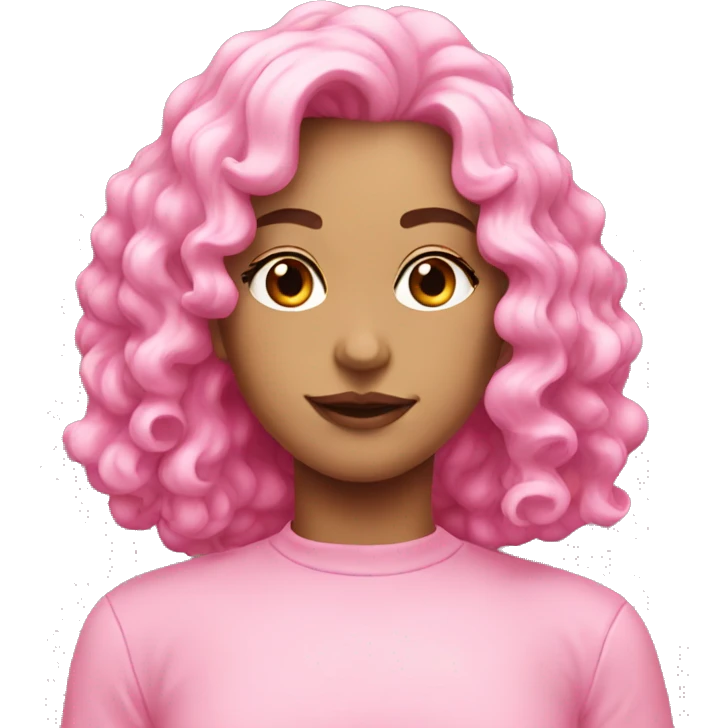 Aesthetic pink emoji