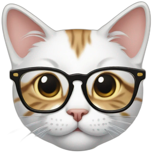 Cat with glasses emoji