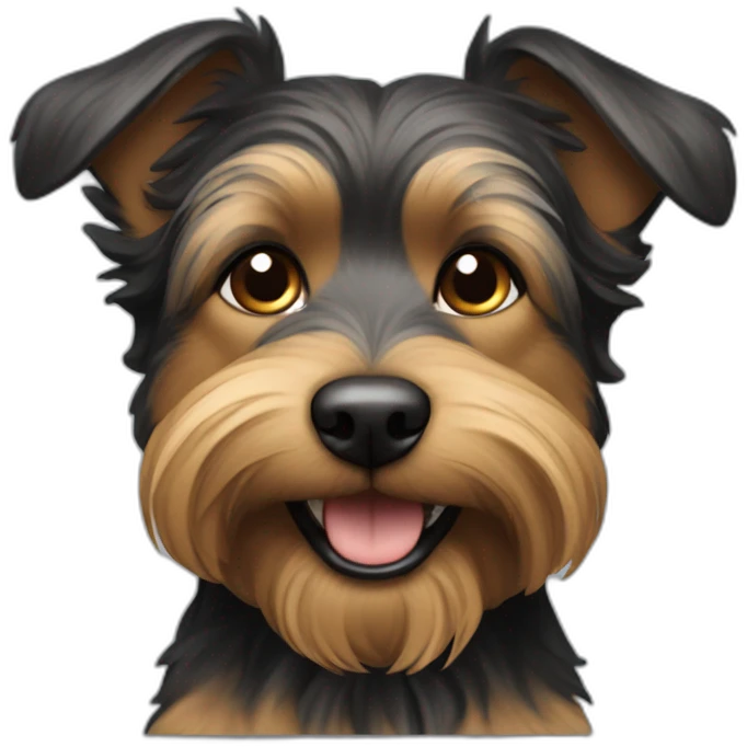 dog-large-yorkshire-older-black-tan-closeup-smile emoji