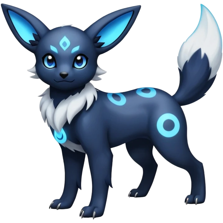 Absol-Umbreon-Fakémon-hybrid-creature (full body)  emoji