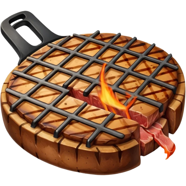 asando carne emoji