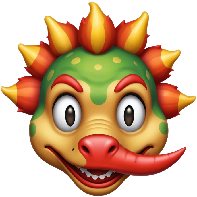 dinosaur clown  emoji