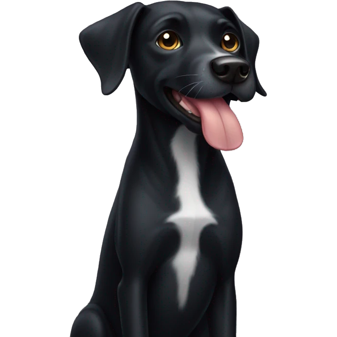 Black dog emoji