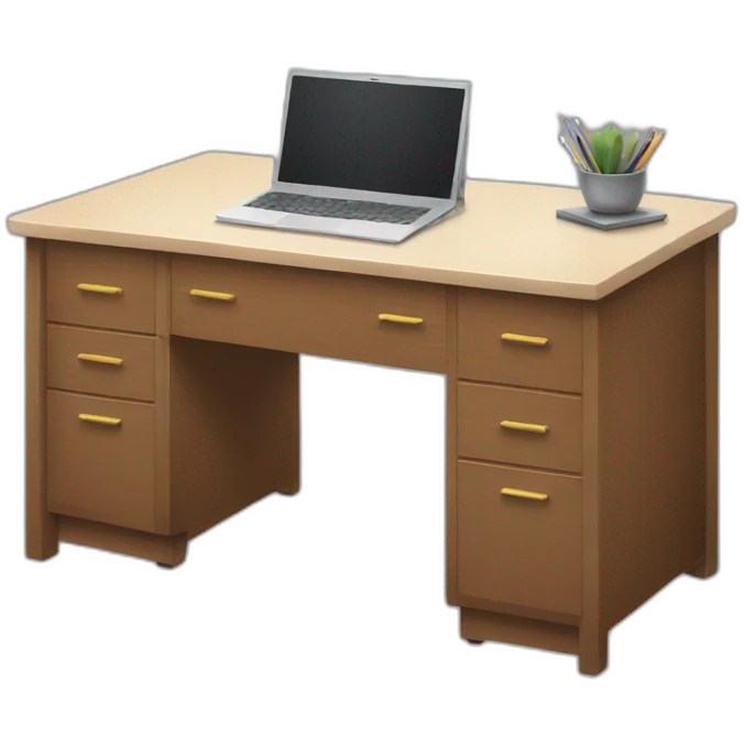Neat desk emoji