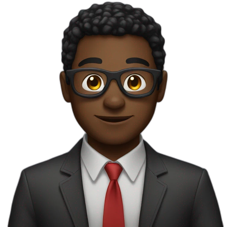 black spiderman emoji