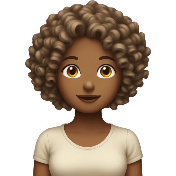 Curly girl emoji