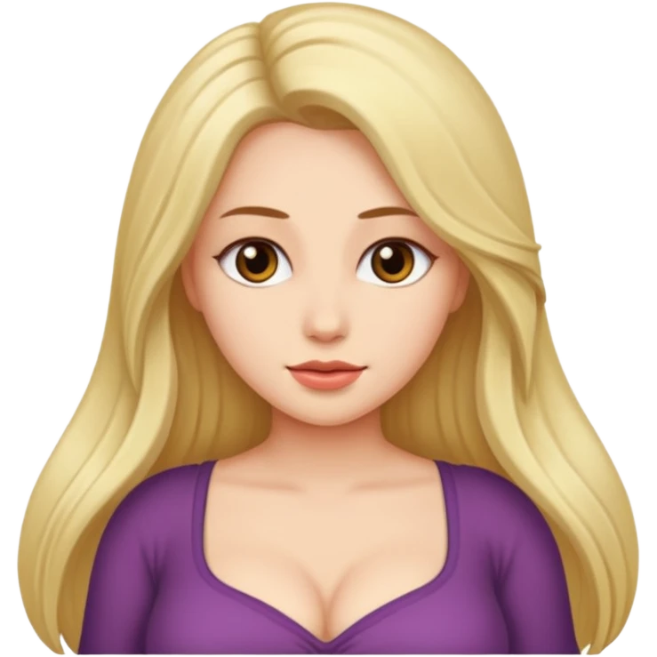 Topless naked woman big titties emoji