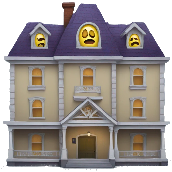 Haunted hotel with attached garage  emoji