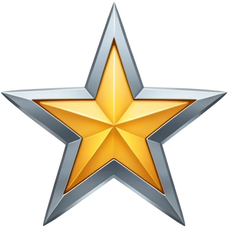 Star cut in half emoji