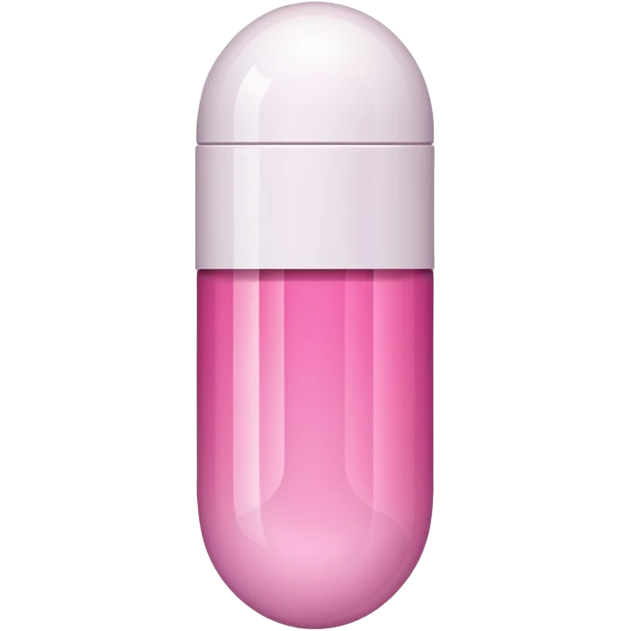 pink and white capsule emoji