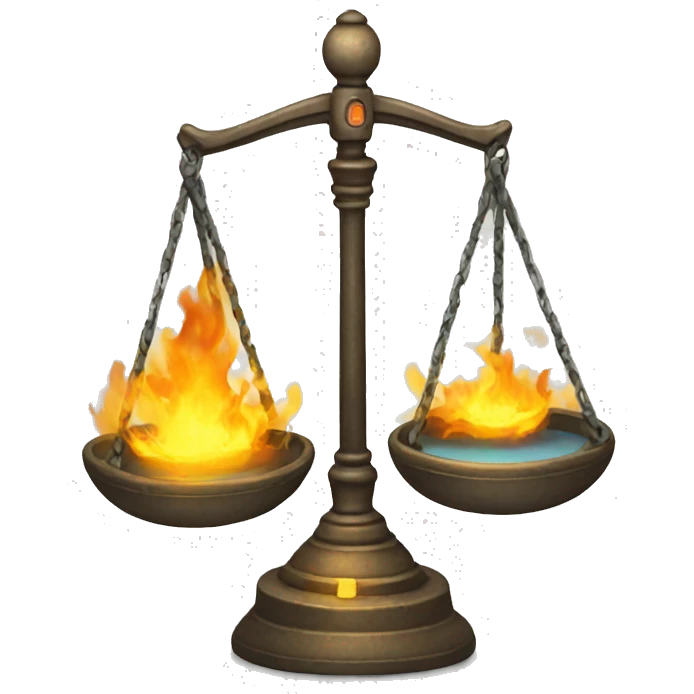 scales with a torch emoji
